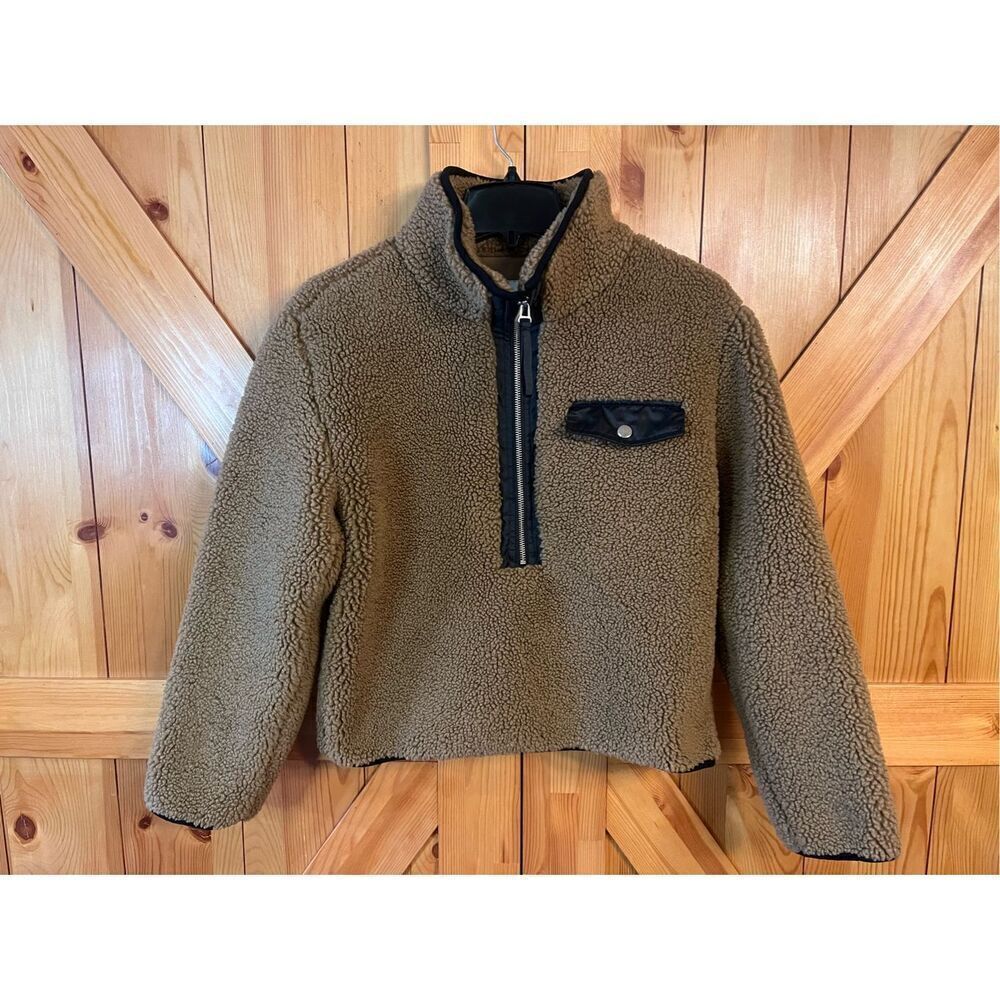 Pistola ZOEY SHERPA FAUX FUR JACKET 100% EXCLUSIVE IN CAMEL XS (3688)